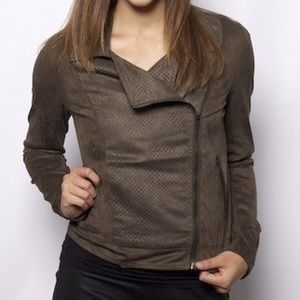 Faux suede jacket